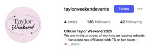 Official Taylor Weekend 2025