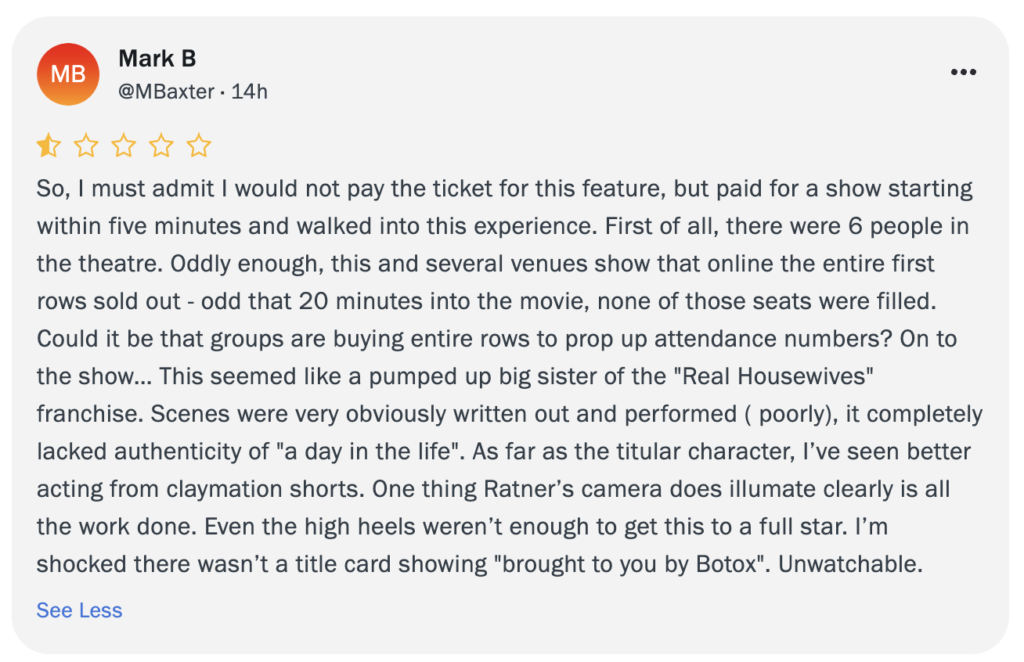 ロッテントマト低評価